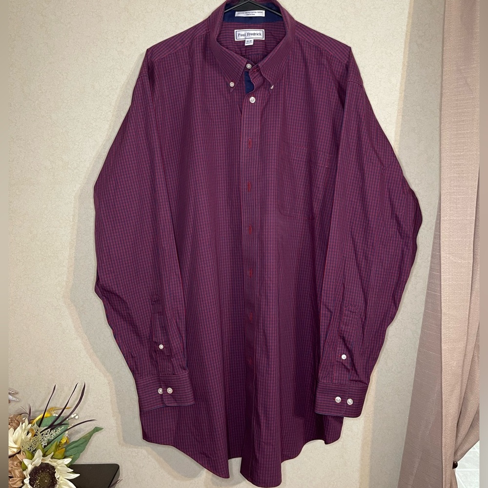 Paul Fredrick plaid shirt